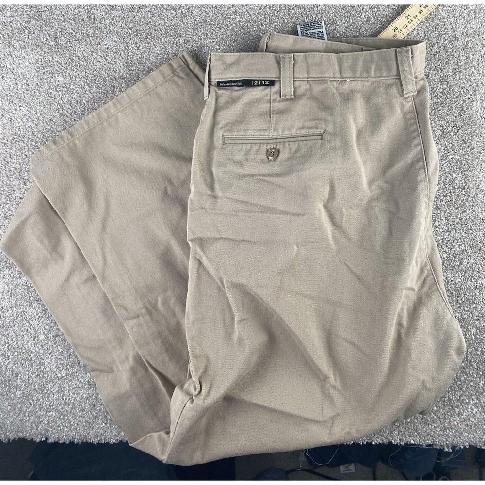 Workrite 42x30 Pants Fire Resistant FR 2112 Nomex‎ CAT 1 Firefighter Tan Wide